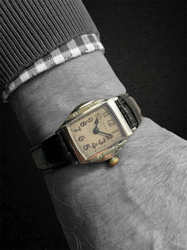 Montre Elgin Spartan - Montre 1913 en nickel chromé 58 Facettes