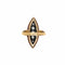 Bague Belle Époque - Bague navette en or 18K, argent et diamants 58 Facettes