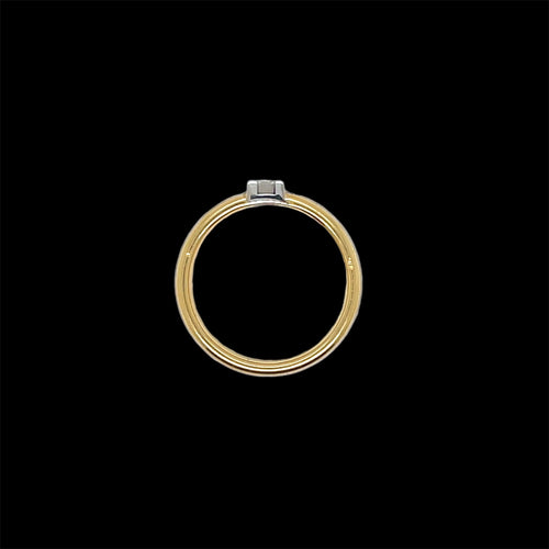 Bague 52 Cartier Trinity - Bague solitaire en or 18 carats et diamant 58 Facettes