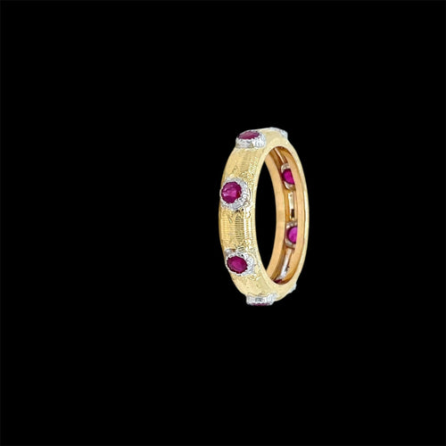 Bague 52 Macri Classica - Bague en or jaune 18k et rubis 0,90 ct 58 Facettes