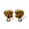 Boucles d'oreilles Boucles d’oreilles tores enlacés torsadés en or jaune 750 58 Facettes
