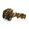 Bracelet Lalaounis - Bracelet BIOSYMBOLS articulé en or jaune 18k, saphirs et émeraudes 58 Facettes