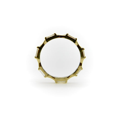 Bague Bague éternité à diamants baguette en or 18 carats 58 Facettes