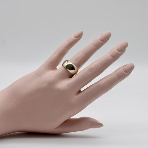 Bague Bague vintage large bombée en or 14K 58 Facettes A2003T