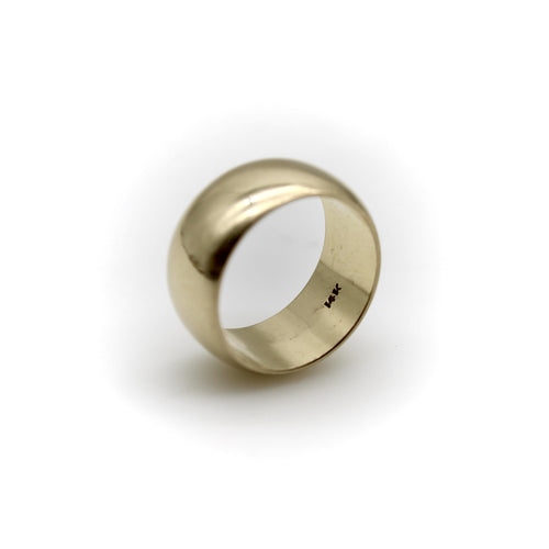 Bague Bague vintage large bombée en or 14K 58 Facettes A2003T