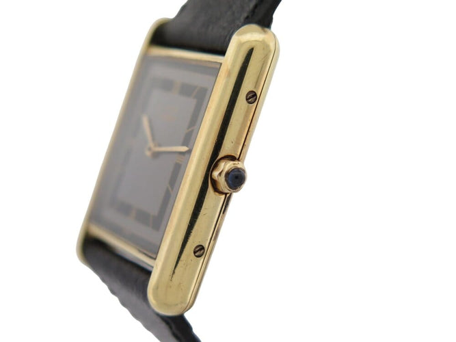 Montre Cartier Must Tank - Montre quartz 23 mm en vermeil 58 Facettes 136565