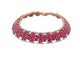 Bracelet Michael Christoff - Bracelet style tapis en or rose 14k rubis et diamants 58 Facettes 269285