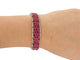 Bracelet Michael Christoff - Bracelet style tapis en or rose 14k rubis et diamants 58 Facettes 269285