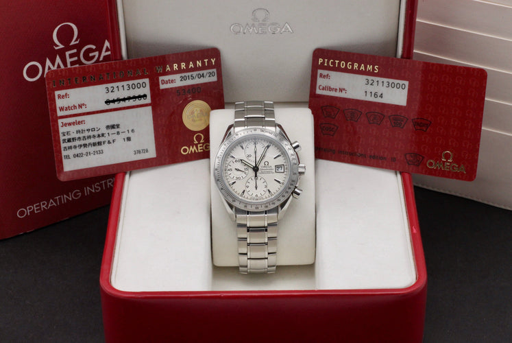 Omega Speedmaster Date Watch - 40 mm automatic steel watch, ref. 3211.30 58 Facettes OMG/SPE/473