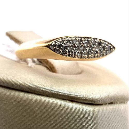 Anello 53.5 Anello pavimentata in oro giallo 18 carati 3,72 g 58 Facettes 250003