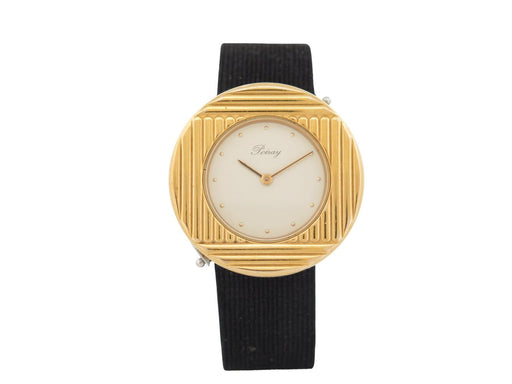 Montre Poiray Ma Première Ronde - Montre quartz 30 mm en or jaune 18K et acier 58 Facettes 272480
