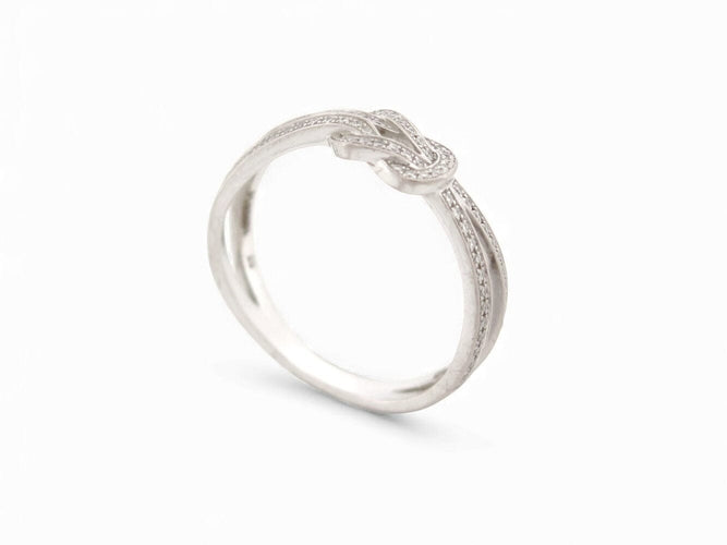Bague 53 FRED Chance Infinie - Bague en or blanc 18k et diamants, taille 53 58 Facettes 271716