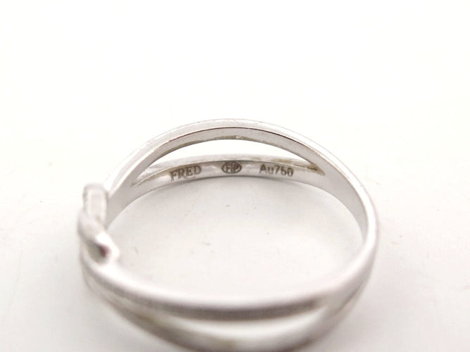 Bague 53 FRED Chance Infinie - Bague en or blanc 18k et diamants, taille 53 58 Facettes 271716