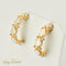 Earrings Vintage 14-carat yellow gold and opal earrings 58 Facettes 2870