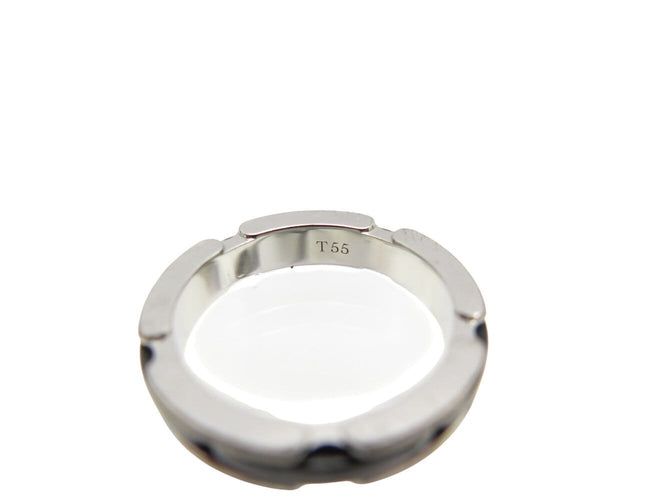Bague 55 Chanel Ultra PM - Bague en or blanc 18k et céramique noire 58 Facettes 271539