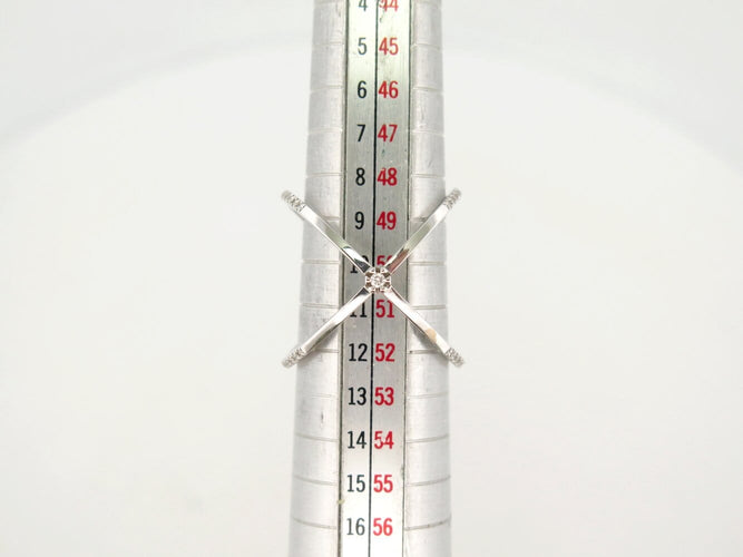 Bague 50 Gucci GG Running - Bague 7 mm en or blanc 18k et diamants (T50) 58 Facettes 271884