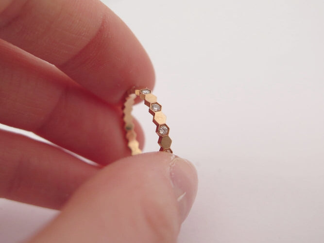 Bague 50 Chaumet Bee My Love - Bague en or rose 18k et diamants 58 Facettes 272597