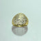 Ring 56 Geometrisk gjennombrutt ring i 18 karat gult gull, 2,6 g 58 Facettes 250246