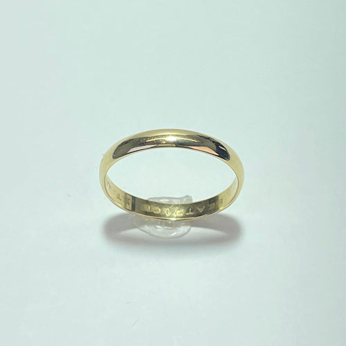 Anel 58.5 Anel Aliança liso em ouro amarelo 18K 2,27 g 58 Facettes 250039