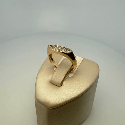 Anello 53.5 Anello pavimentata in oro giallo 18 carati 3,72 g 58 Facettes 250003