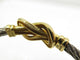 Bracelet FRED Force 10 Infinie - Bracelet grand modèle en or jaune 18k et acier 58 Facettes 271707