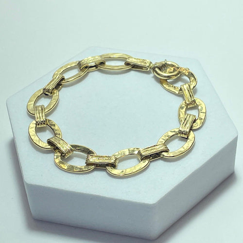 Bracelet Large link bracelet Link in 18-carat yellow gold 5.71 g 58 Facettes 250244