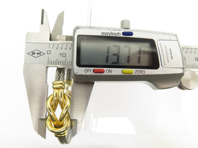 Bracelet FRED Force 10 Infinie - Bracelet grand modèle en or jaune 18k et acier 58 Facettes 271707