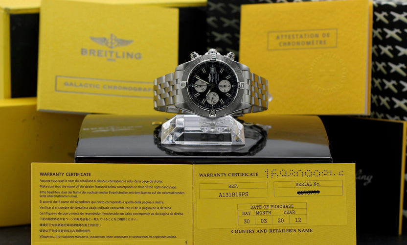 Breitling Galactic Watch - Automatic steel chronograph watch A13364 (2012) 58 Facettes BTL/CHM/136