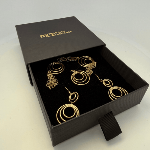 Kolczyki Komplet biżuterii bransoletka i kolczyki z żółtego złota 18 karatów 9,55 g 58 Facettes 250011