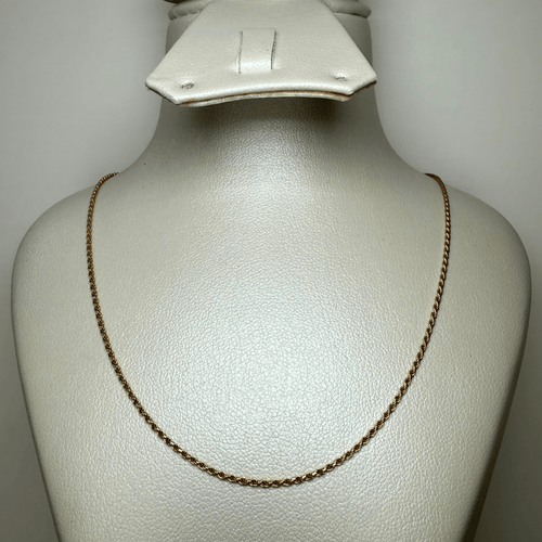 Klasyczny naszyjnik z żółtego złota 18 karatów, skręcany łańcuszek, 3,32 g 58 Facettes 250026