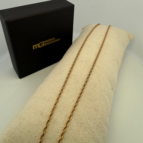 Halskæde Halskæde med snoede led i 18 karat gult guld, 63 cm 58 Facettes 250063