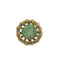 Broche Mario Buccellati - Broche fleur vintage en or jaune et jadéite 58 Facettes