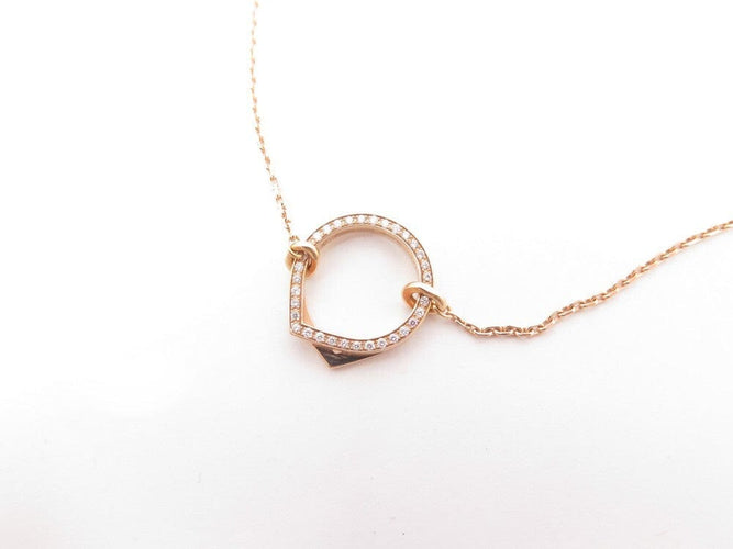 Collier Repossi Antifer - Collier pendentif pavé de diamants en or rose 18K 58 Facettes 270174