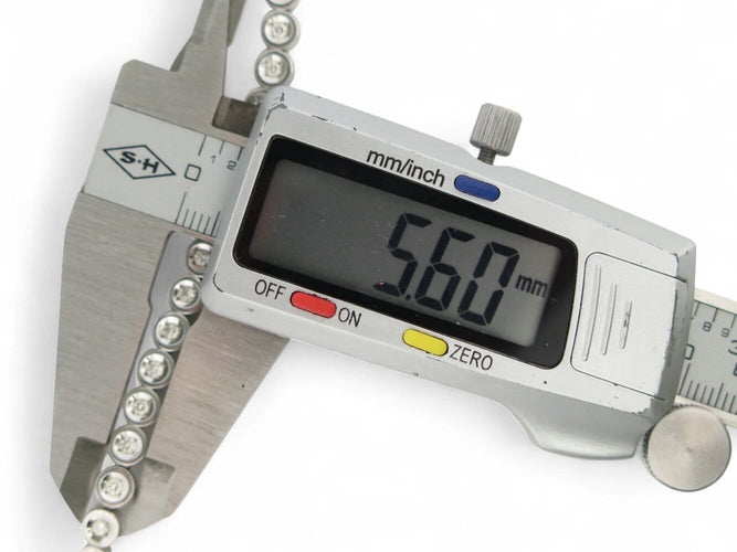 Bracelet Bracelet tennis rivière de diamants en or blanc 14 ct 2,1 ct 58 Facettes 268155