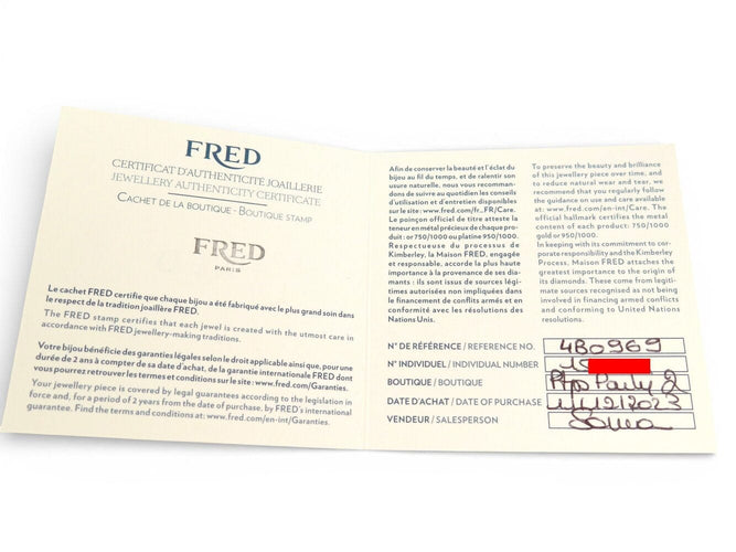 Bague 55 FRED Pretty Woman - Bague mini modèle en or rose 18k et diamants 58 Facettes 272582