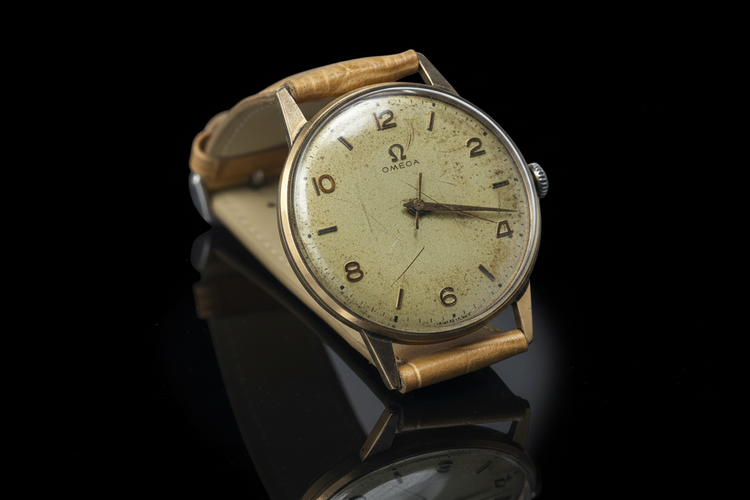 Montre Omega - Montre en or calibre 280 à remontage manuel 58 Facettes