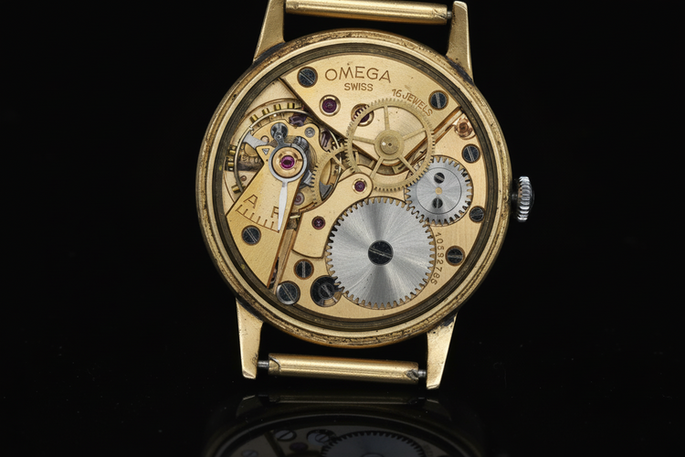 Montre Omega - Montre en or calibre 280 à remontage manuel 58 Facettes