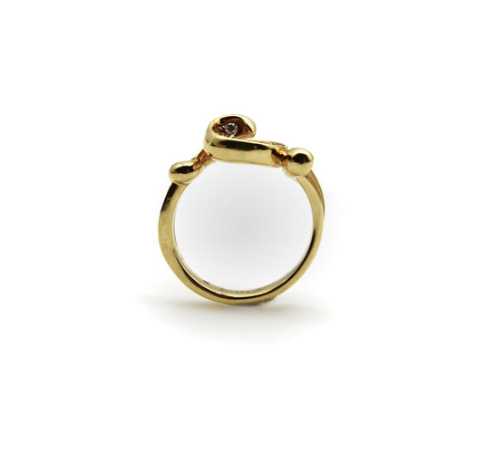 Bague Carrera y Carrera Origen - Bague spirale en or jaune 18k et diamants 58 Facettes A1002N