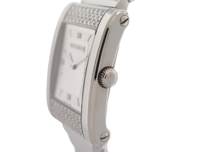 Montre Boucheron Reflet Icare - Montre quartz classique 34 mm en acier et diamants 58 Facettes 268397