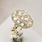 Ring 55 Art Deco - Ring mit Altschliffdiamanten aus 14 Karat Gelbgold 58 Facettes 2641