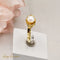 Ring 55 Pearl ring in 14-carat yellow gold 58 Facettes 2650