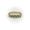 Bague Bague cinq pierres en or jaune 14k et diamants taille ancienne 58 Facettes A10030