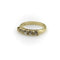 Bague Bague cinq pierres en or jaune 14k et diamants taille ancienne 58 Facettes A10030