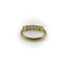 Bague Bague cinq pierres en or jaune 14k et diamants taille ancienne 58 Facettes A10030