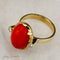 Anillo 59 Anillo de coral en oro de 14 ct con diamantes 58 Facettes 2659