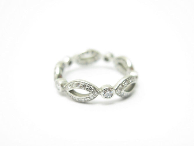 Bague 50 Tiffany & Co - Bague en platine 950 et 65 diamants, taille 50 58 Facettes 224720