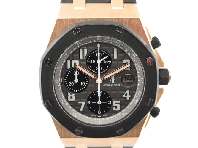 Montre Audemars Piguet Royal Oak Offshore - Montre chronographe en or rose 18K 58 Facettes 266644