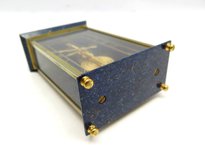 Montre Jaeger-LeCoultre - Pendule de table Réf. 481 en laiton et lapis-lazuli 58 Facettes 271807