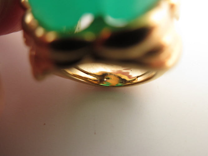 Bague 52 EVA SEGOURA - Bague Grenouille en or jaune 18k, rubis et diamants 58 Facettes 270130