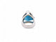 Bague 54 Bague cocktail en or blanc 18k, topaze London blue et diamants 0,25 ct (T54) 58 Facettes 270140
